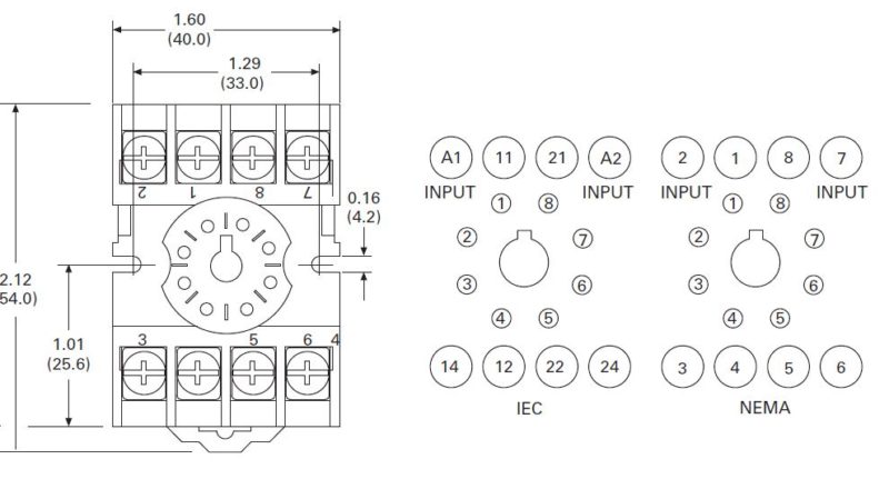 D3PA2 8-Pin Socket