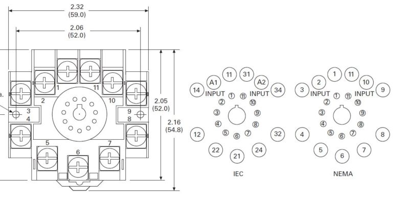 D3PA3 11-Pin Socket
